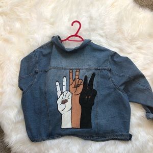 Diy painted Jean jacket